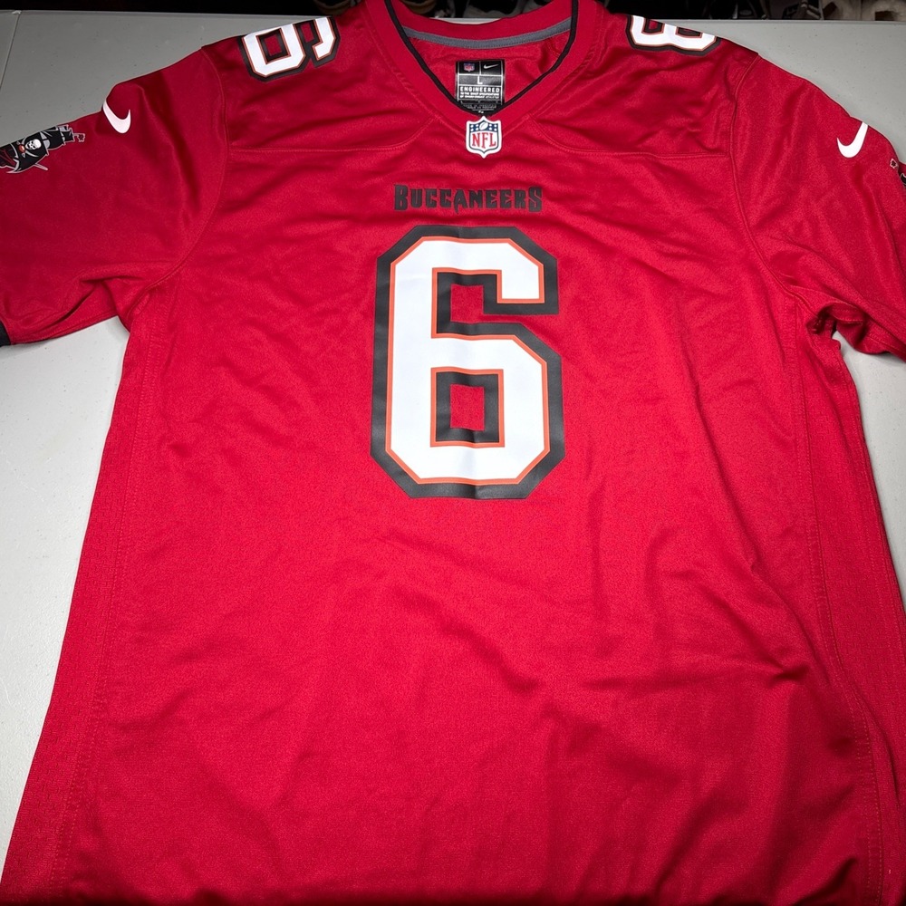 Men's Tampa Bay Buccaneers Baker Mayfield Nike Red Team Game Jersey Large